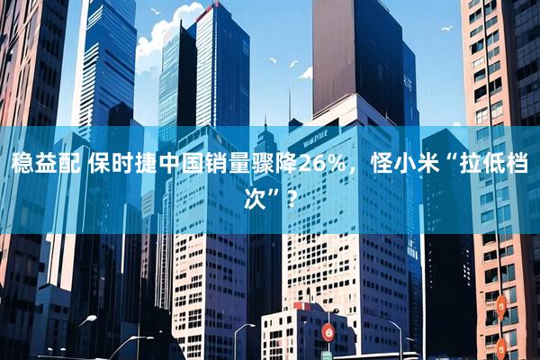 稳益配 保时捷中国销量骤降26%，怪小米“拉低档次”？