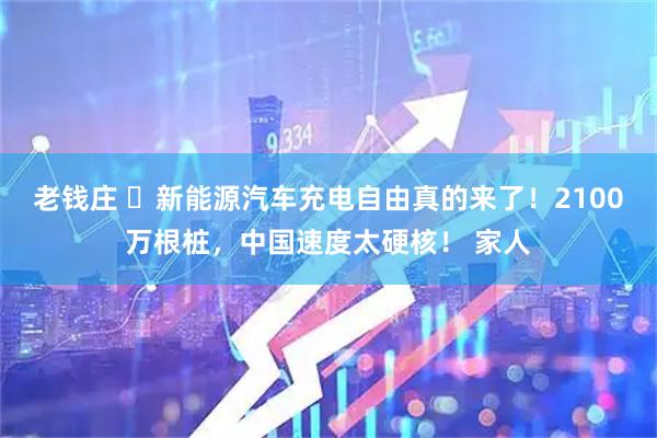 老钱庄 ⚡新能源汽车充电自由真的来了！2100万根桩，中国速度太硬核！ 家人